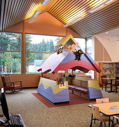 Kids area of library