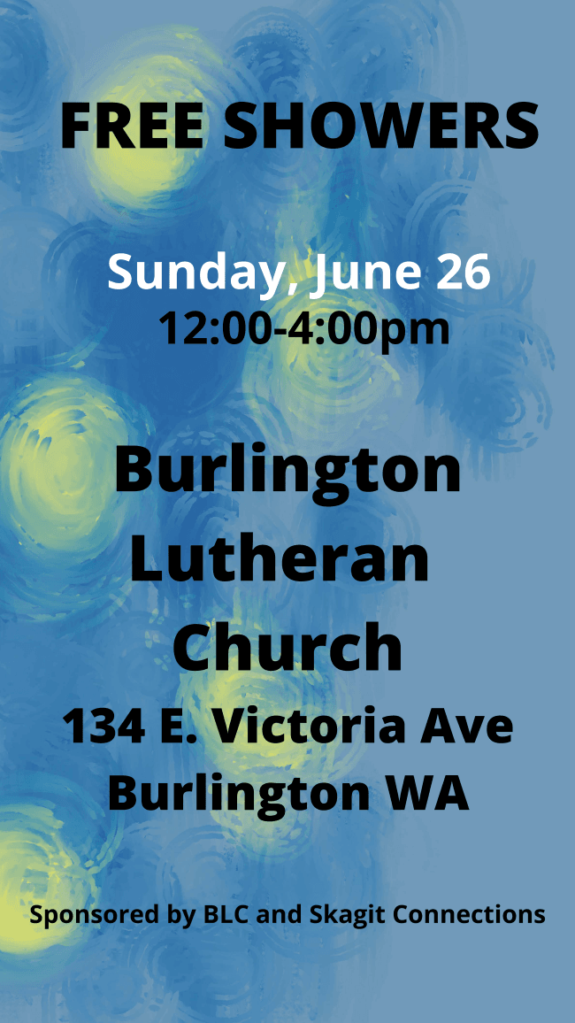 Community Action Free Showers Flier Decorative