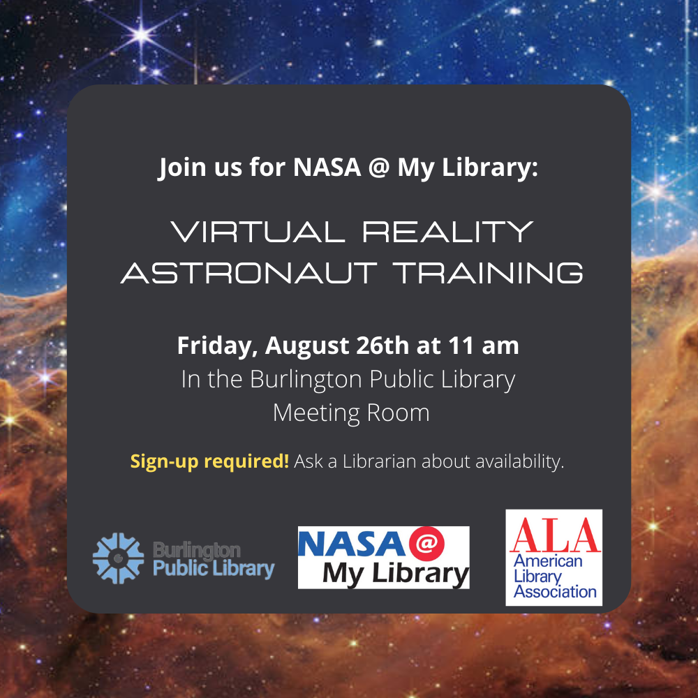Nasa at my library flier decorative hubble images