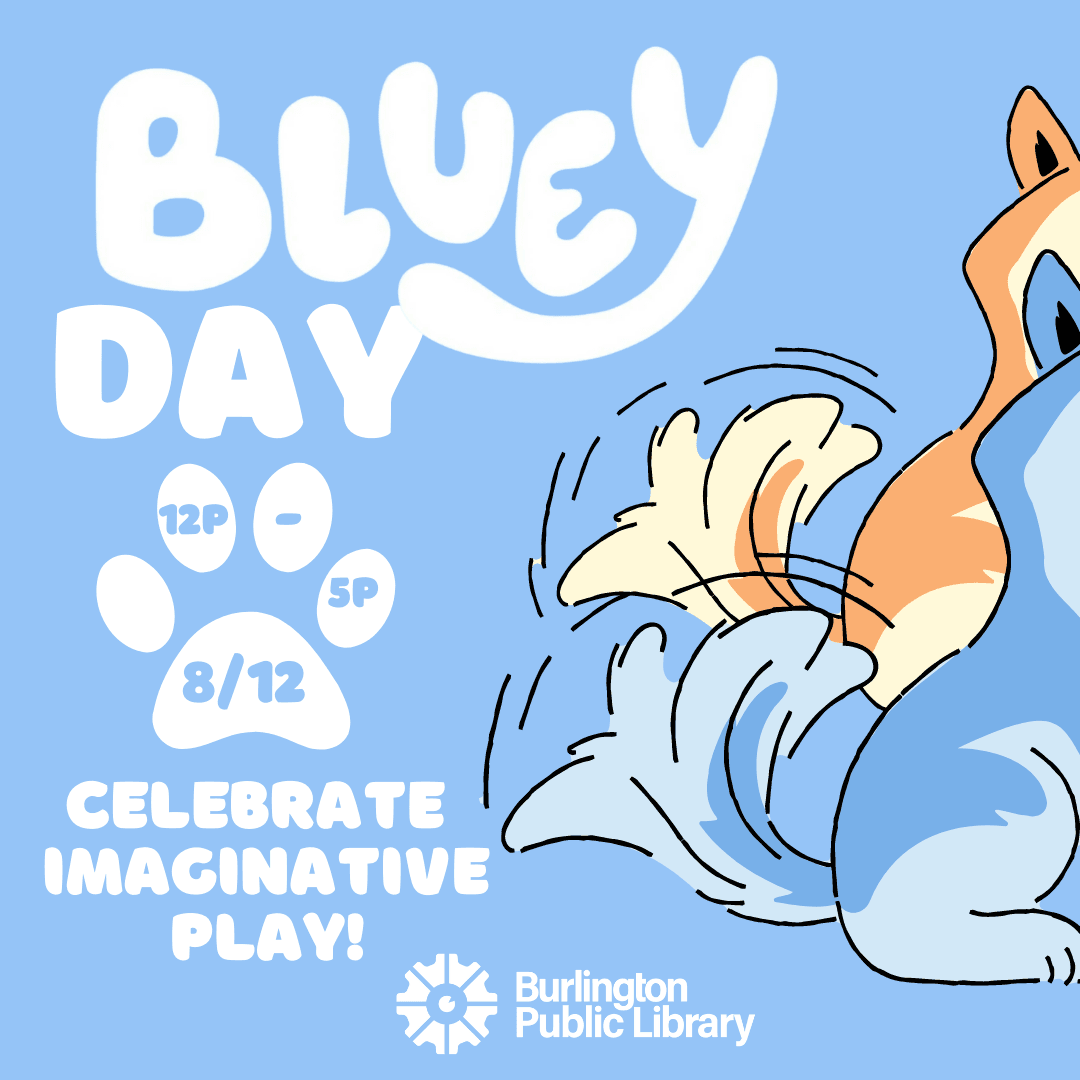 Illustrated blue dog